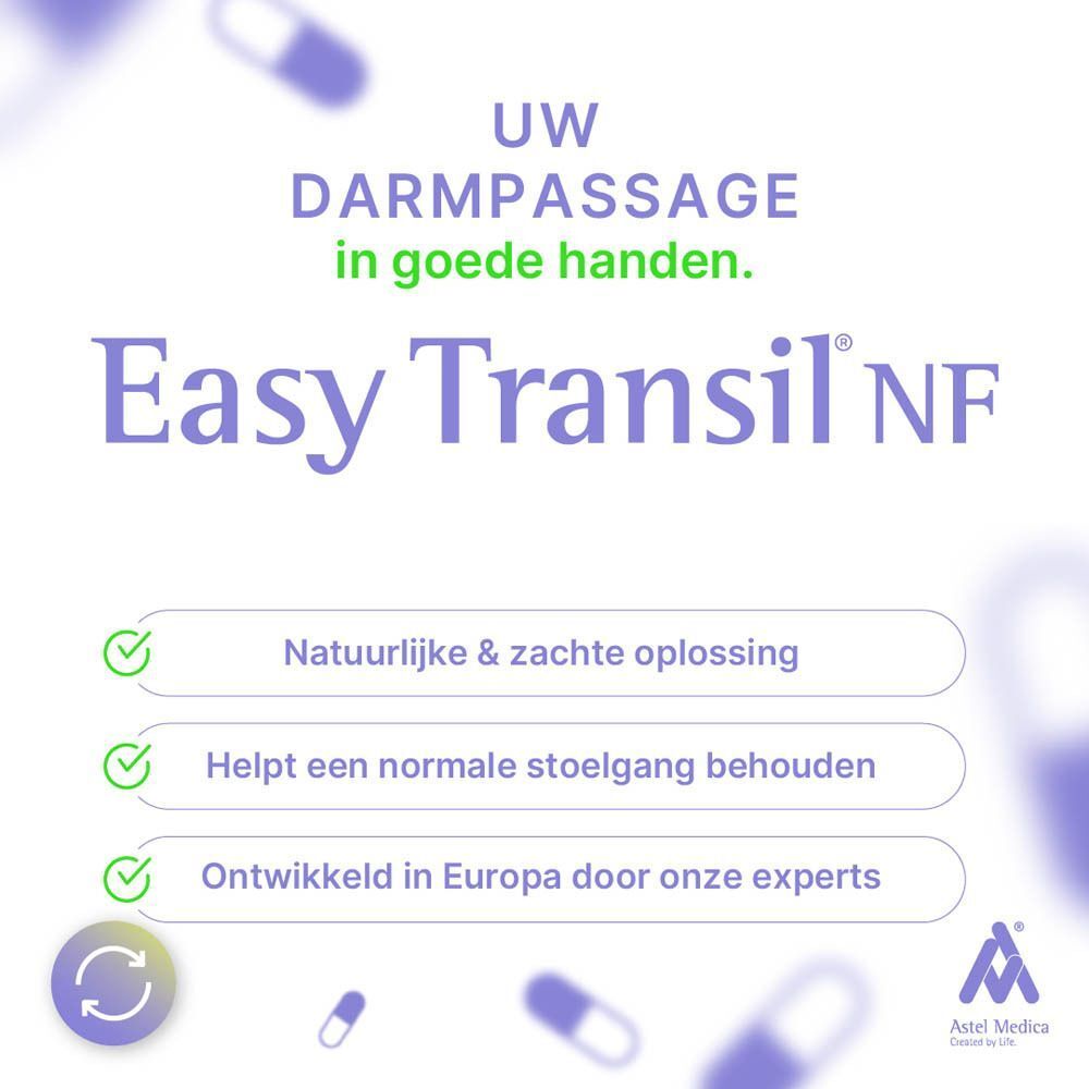 Easy Transil® NF: Natuurlijke oplossing, normale stoelgang, ontwikkeld in Europa.
