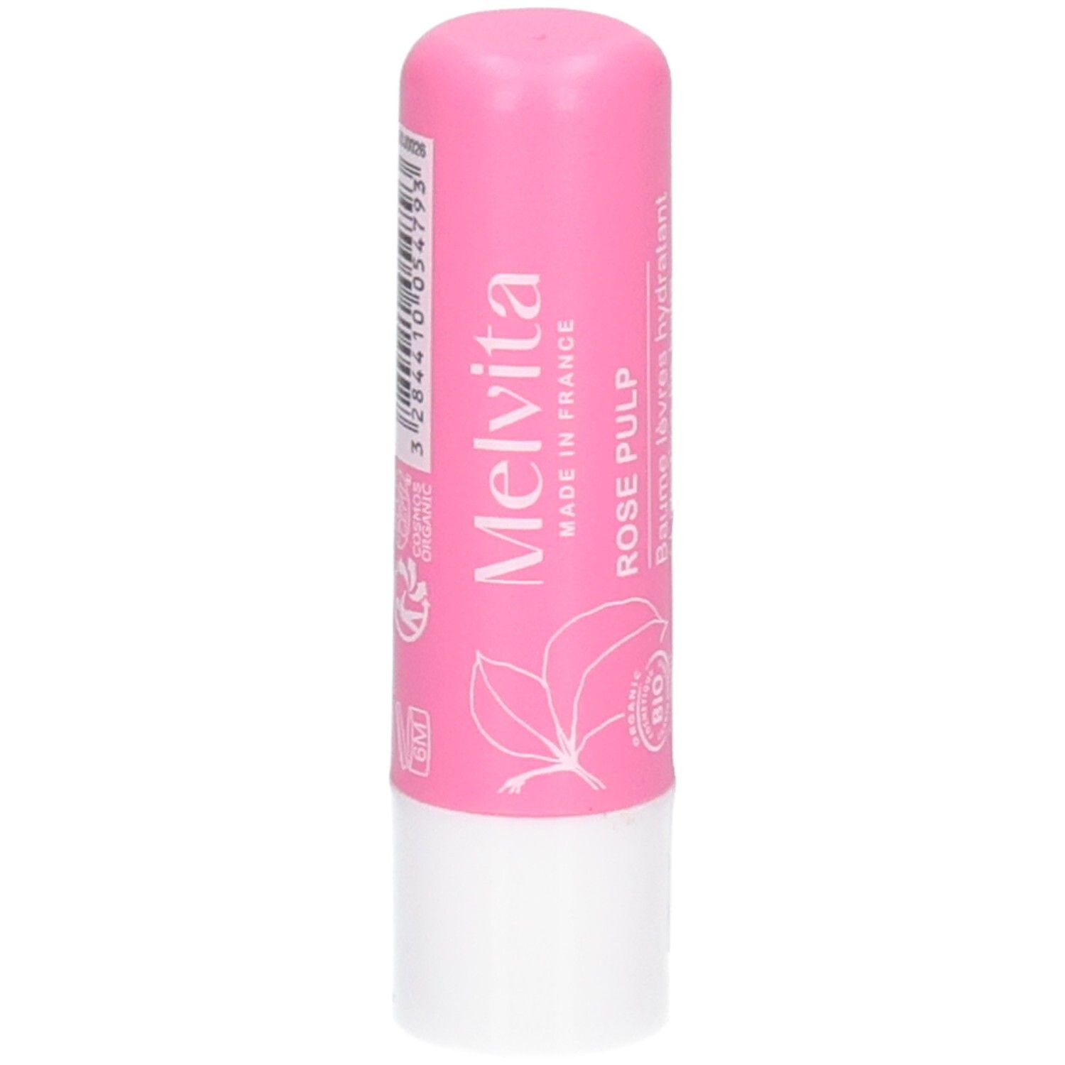 Hydraterende lippenbalsem Melvita Rose Pulp, roze.