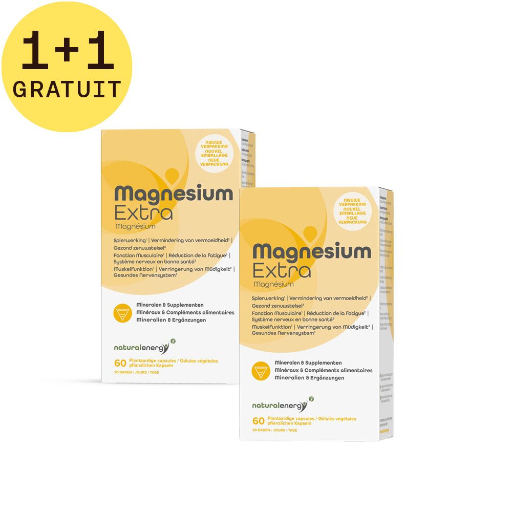 Natural Energy Magnesium Extra 1+1 GRATUIT