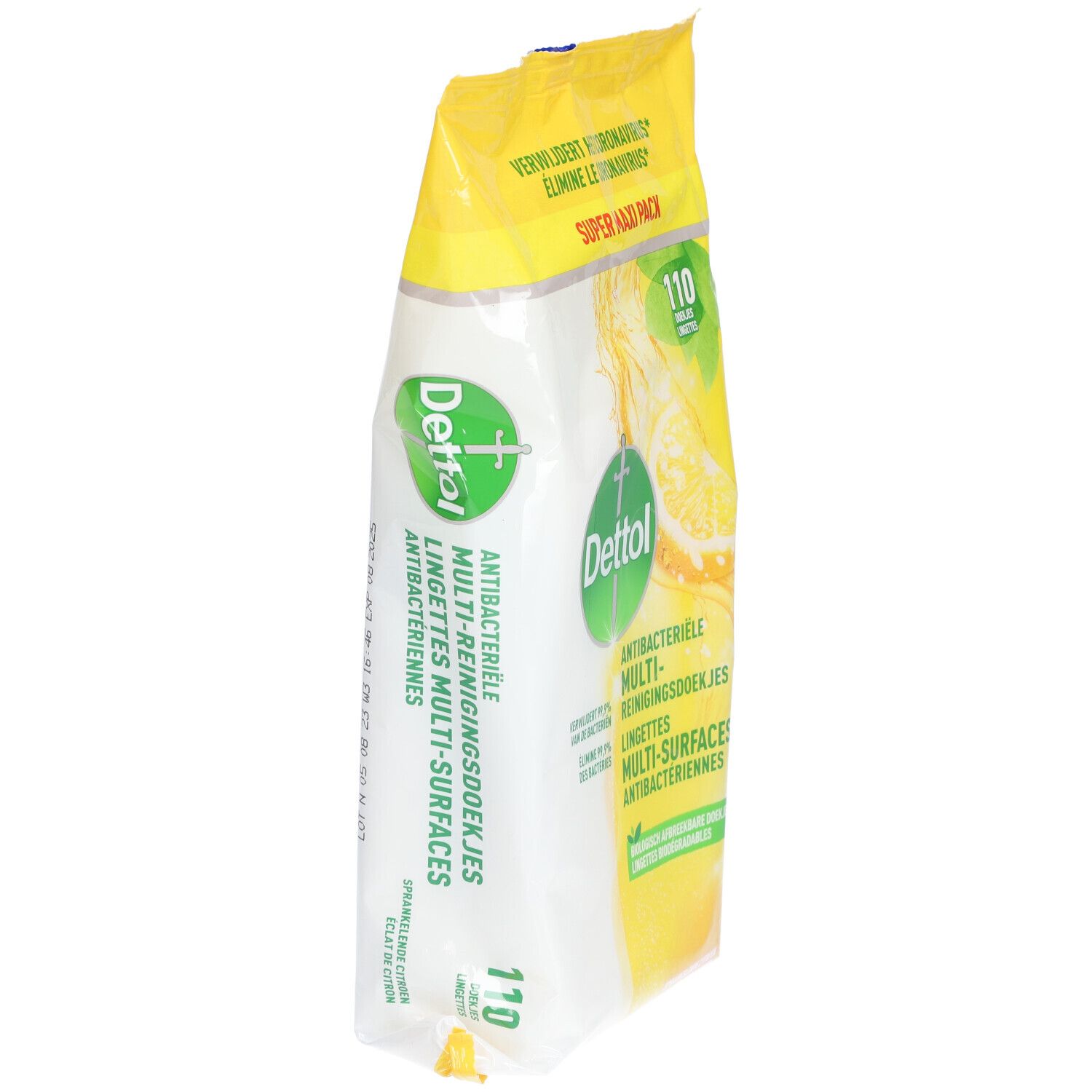 Dettol Antibacteriële Multi-Reinigingsdoekjes Sprankelende Citroen