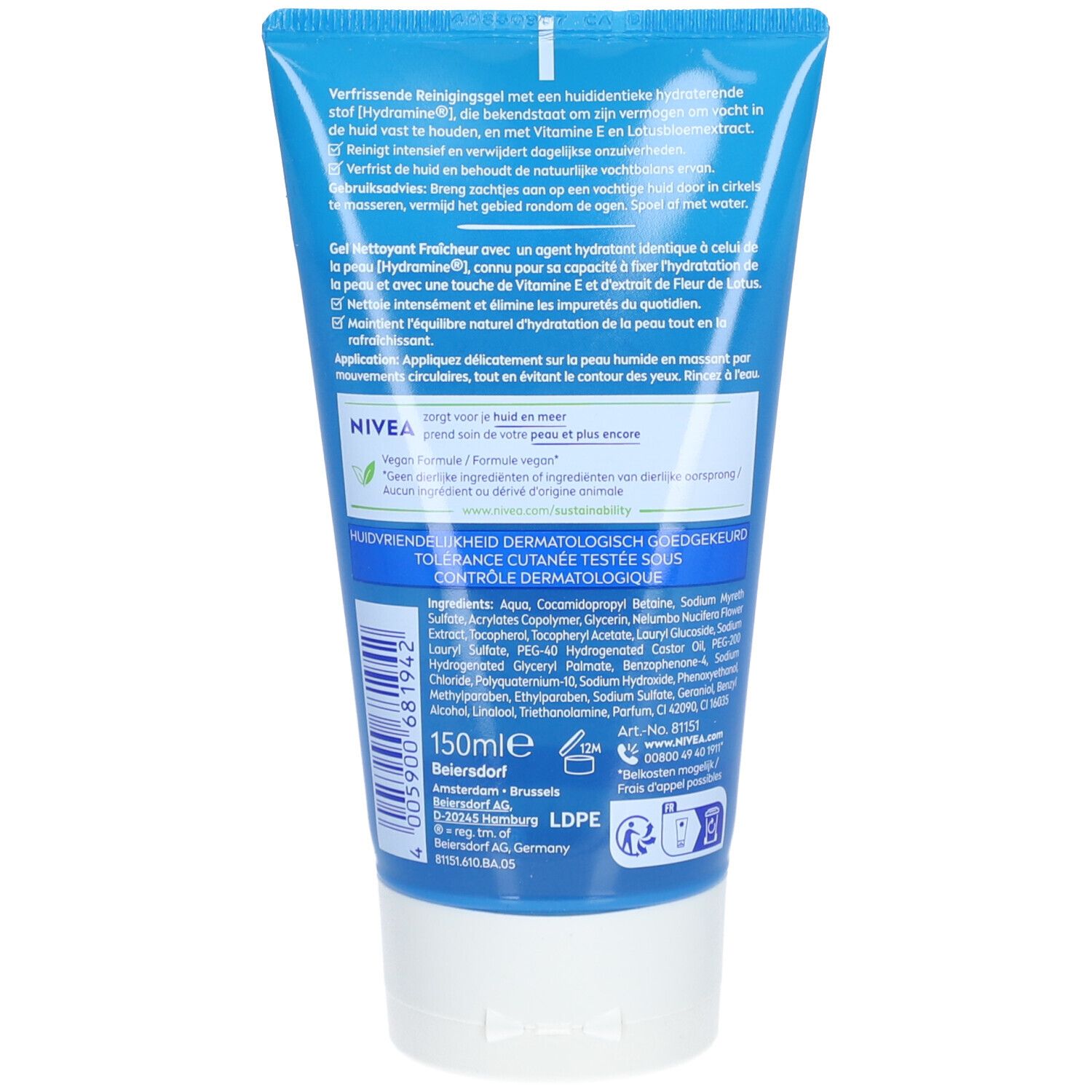 Nivea Gel Nettoyant Fraîcheur Eau Purifiée