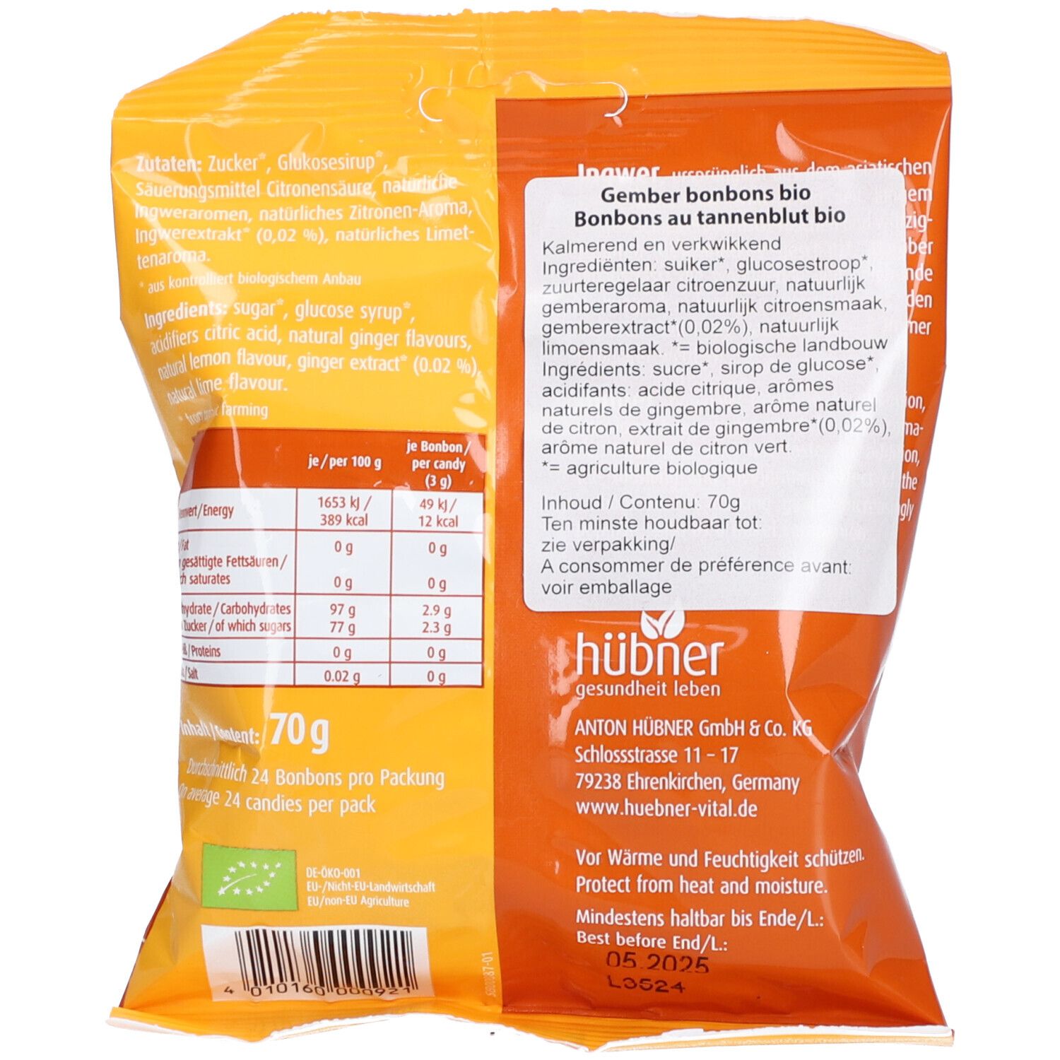 Hubner Bonbons Gingembre