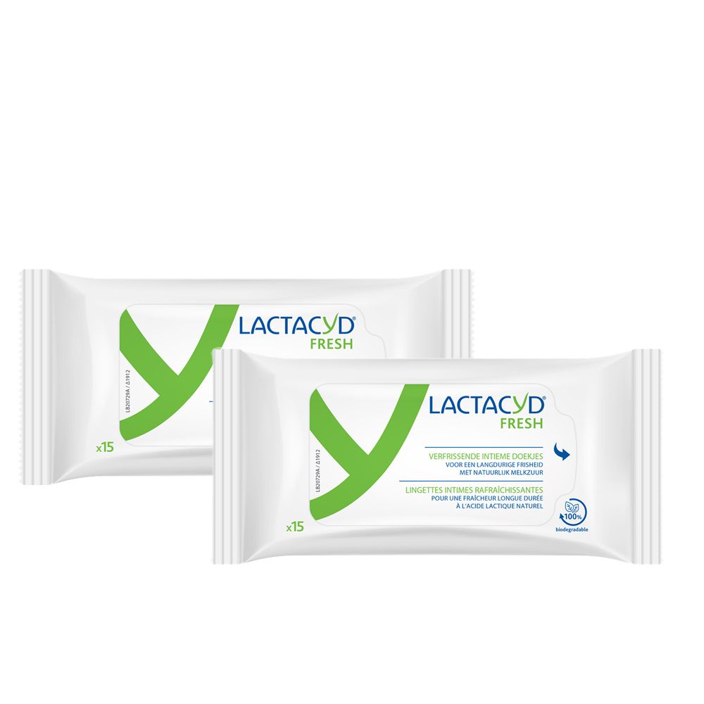 Lactacyd® Fresh Lingettes Intimes Rafraîchissantes 1+1 GRATUIT