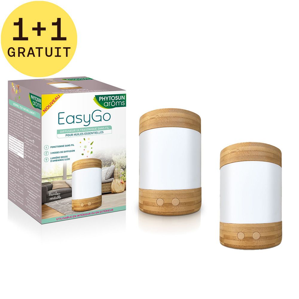 Phytosun EasyGo Diffuseur Ultrasonique Sans Fil 1+1 GRATUIT