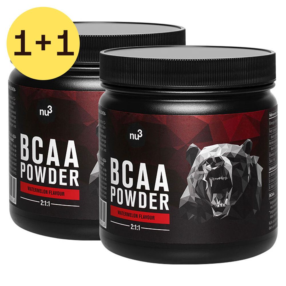 nu3 BCAA Poudre Pastèque 1+1 GRATUIT