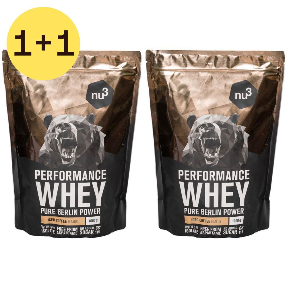 nu3 Performance Whey Café Glacé 1+1 GRATUIT