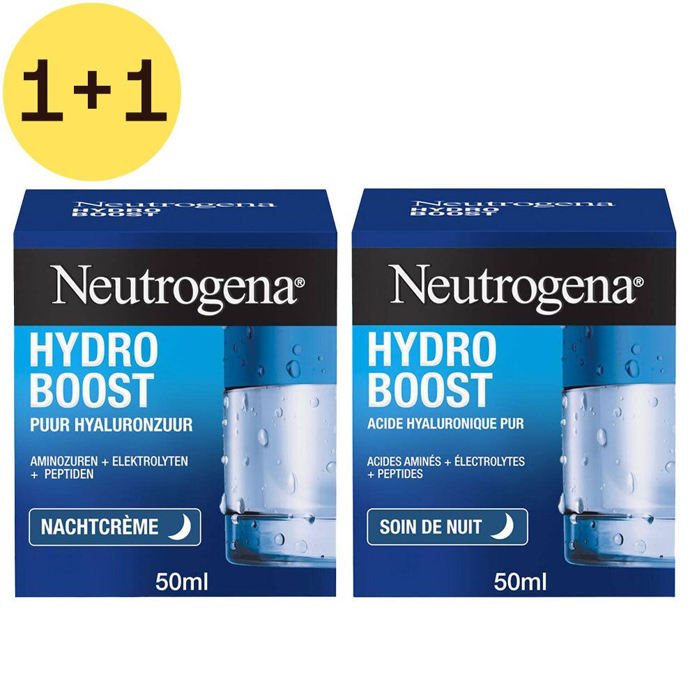 Neutrogena® Hydro Boost Soin de Nuit 1+1 GRATUIT