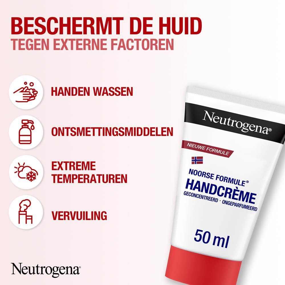 Neutrogena handcrème, een druppel is genoeg om zeer droge handen direct te verzachten.