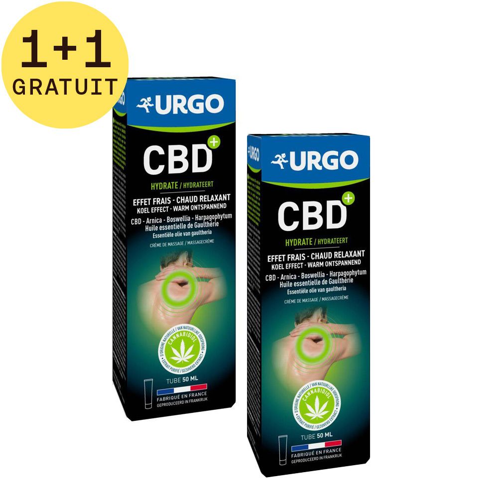 URGO CBD+ Crème de Massage 1+1 GRATUIT