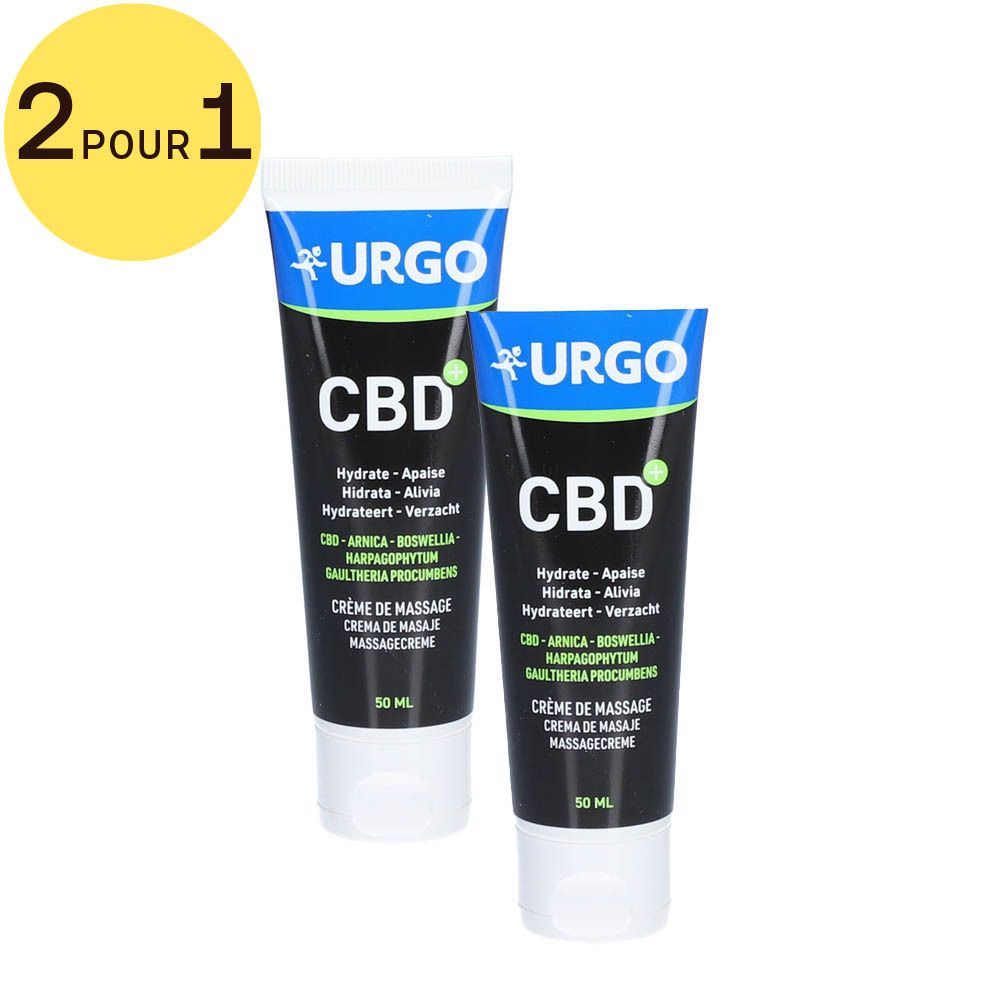 URGO CBD+ Crème de Massage 1+1 GRATUIT