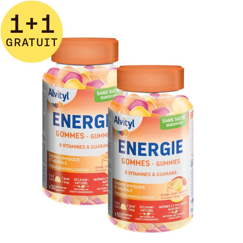Alvityl® Energie Gommes | Guarana et Vitamines - Énergie Physique et Mentale 1+1 GRATUIT