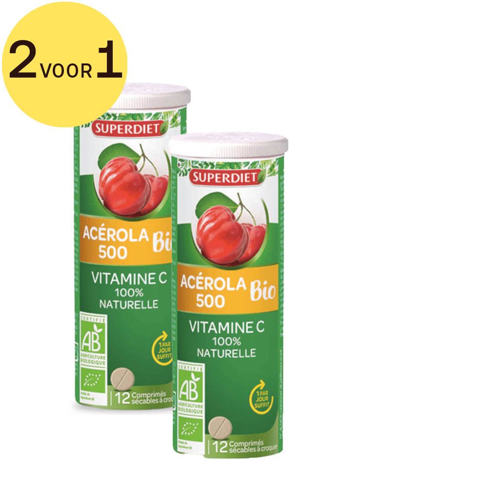 Super Diet Acerola 500 Bio 2 voor 1