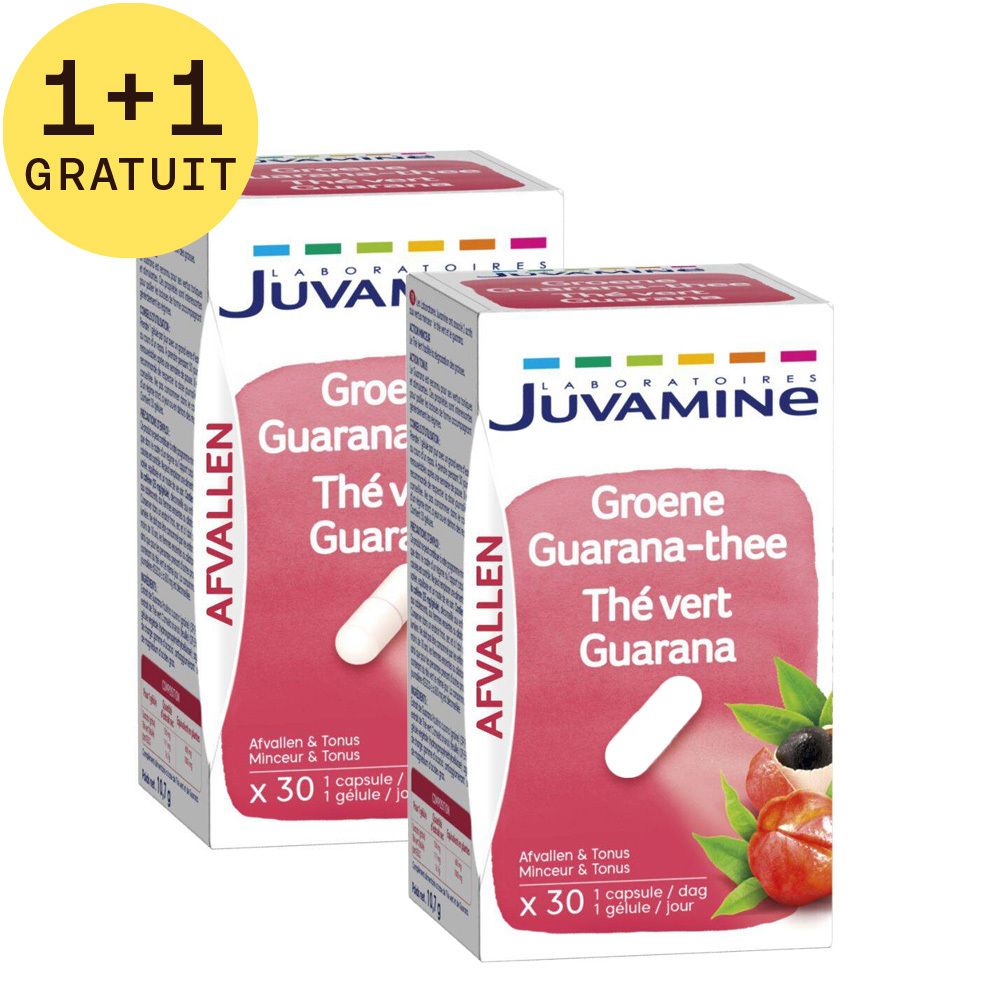Juvamine Thé Vert Guarana 1+1 GRATUIT