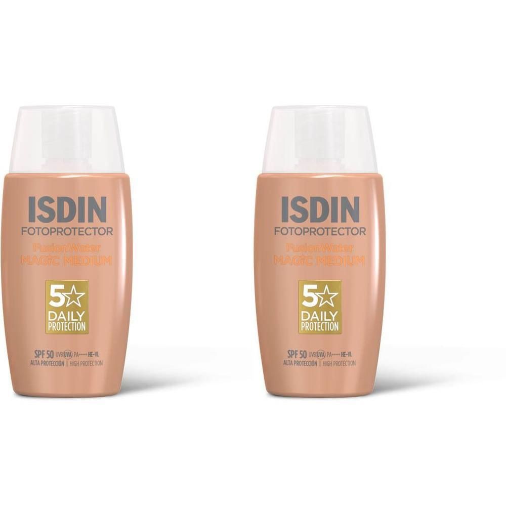 Twee flacons zonnebrandcrème SPF 50.