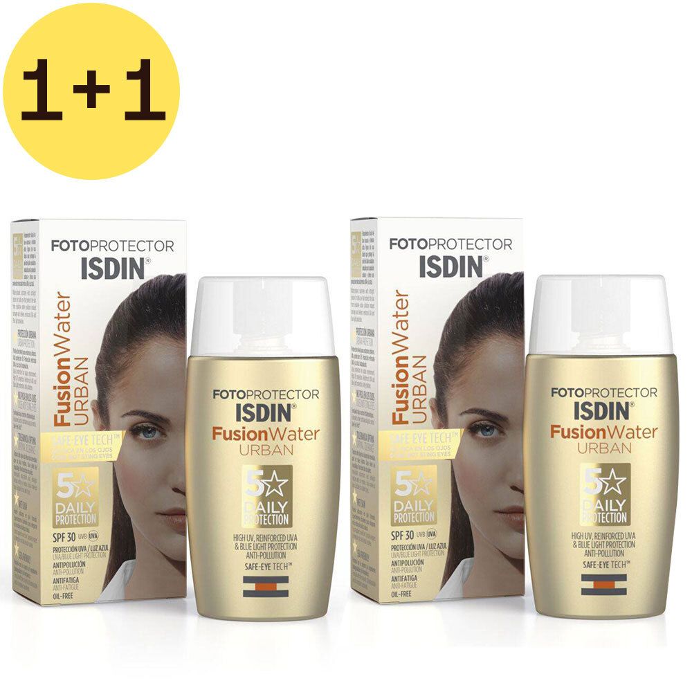 ISDIN Fotoprotector Fusion Water Urban IP30 1+1 GRATUIT