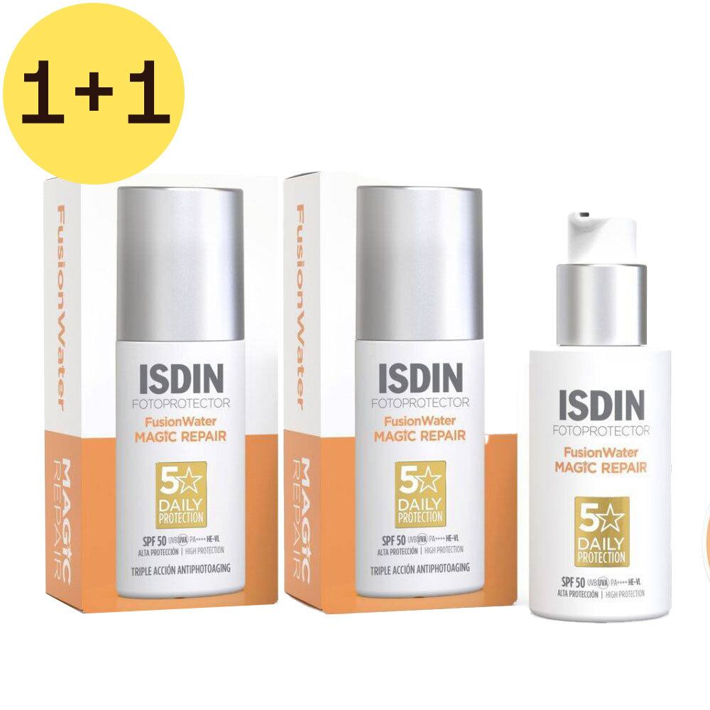 ISDIN Fotoprotector Fusion Water Magic Repair SPF50 1+1 GRATUIT