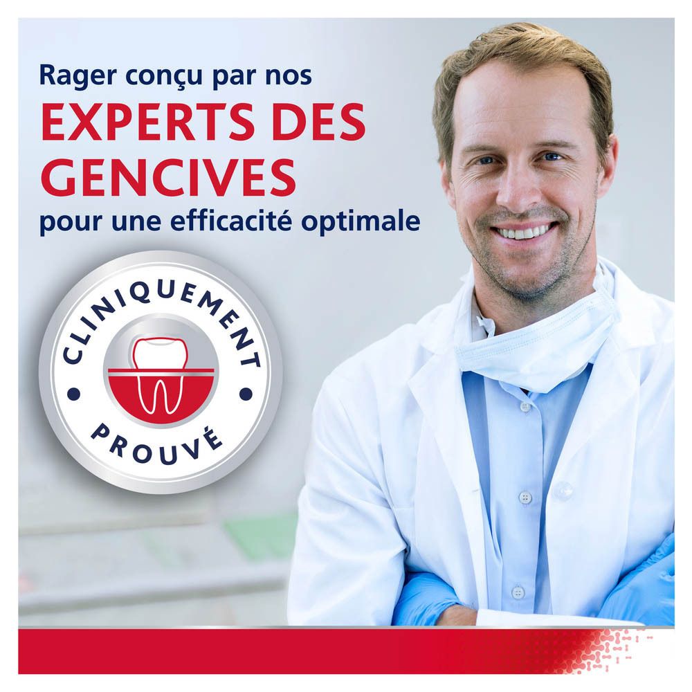 Médecin avec symbole dentaire. Cliniquement prouvé. Experts des gencives.