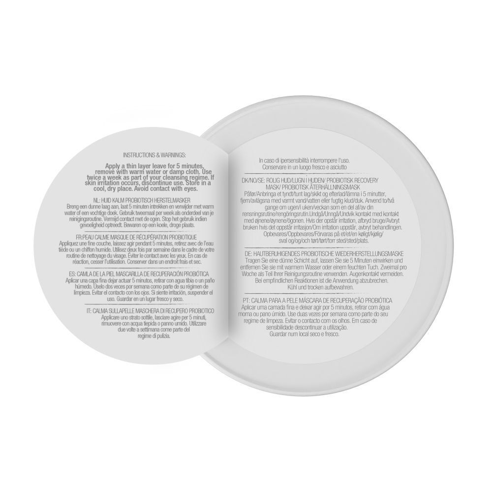 Couvercle rabattable avec instructions multilingues. Conseils d'utilisation et avertissements.
