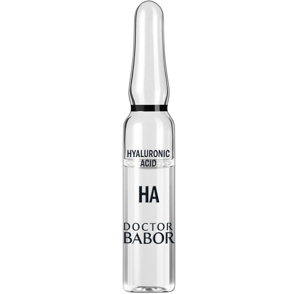 Grijze verpakking met productafbeelding en tekst. Bevat een ampul. Opschrift: Doctor BABOR.