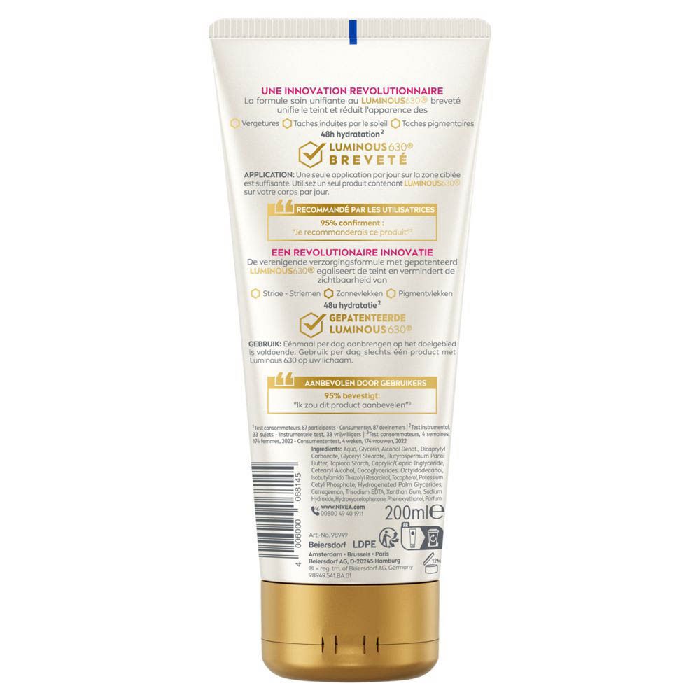 Nivea Luminous 630 Anti Vergetures & Taches Soin Corps