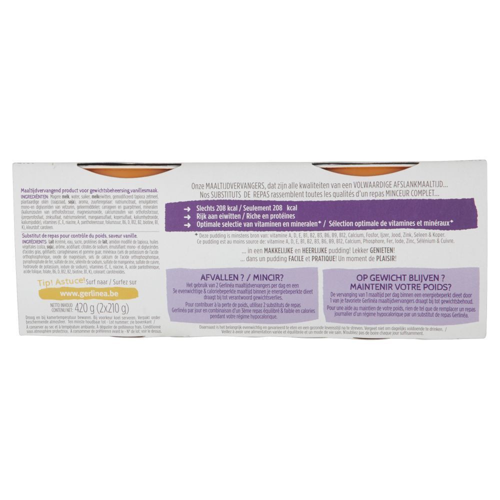 Gerlinéa Pudding Minceur Saveur Vanille-Caramel