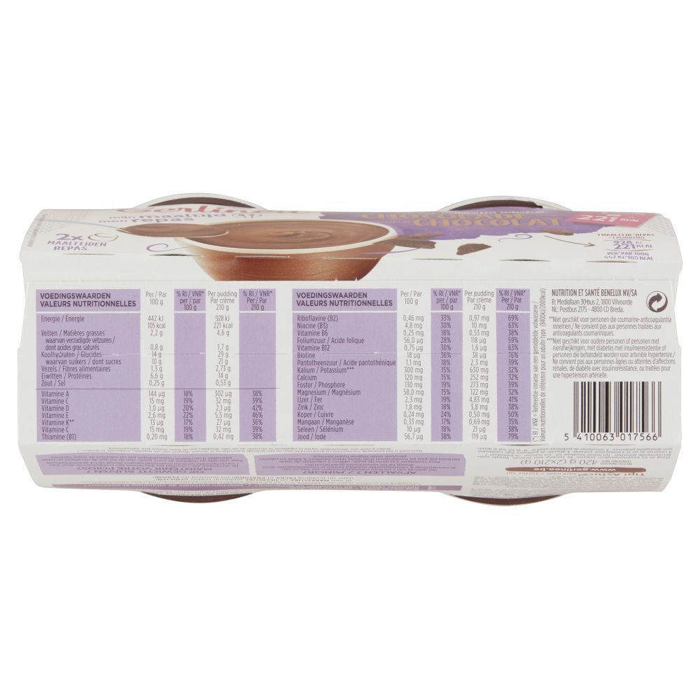 Gerlinéa Pudding Minceur Saveur Chocolat
