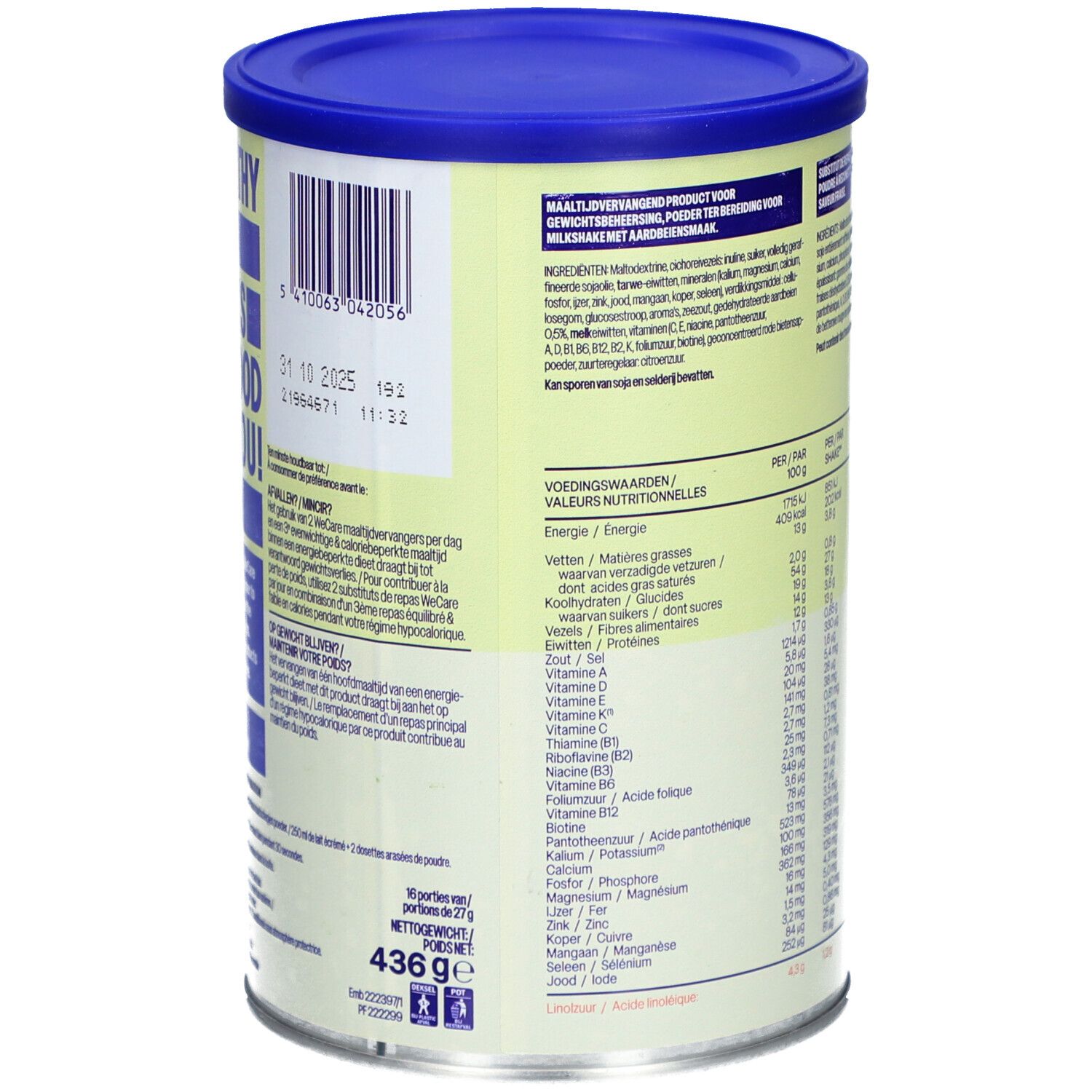 We Care Meal Replacement Shake Strawberry