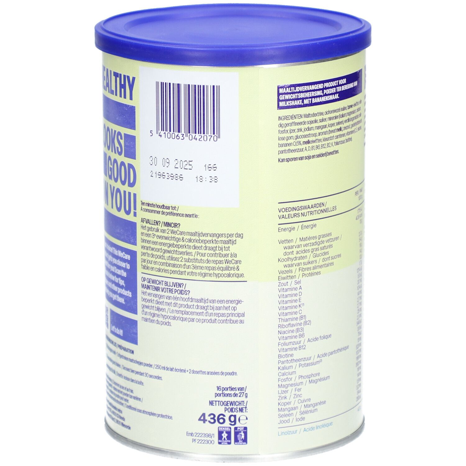 We Care Meal Replacement Shake Golden Banana