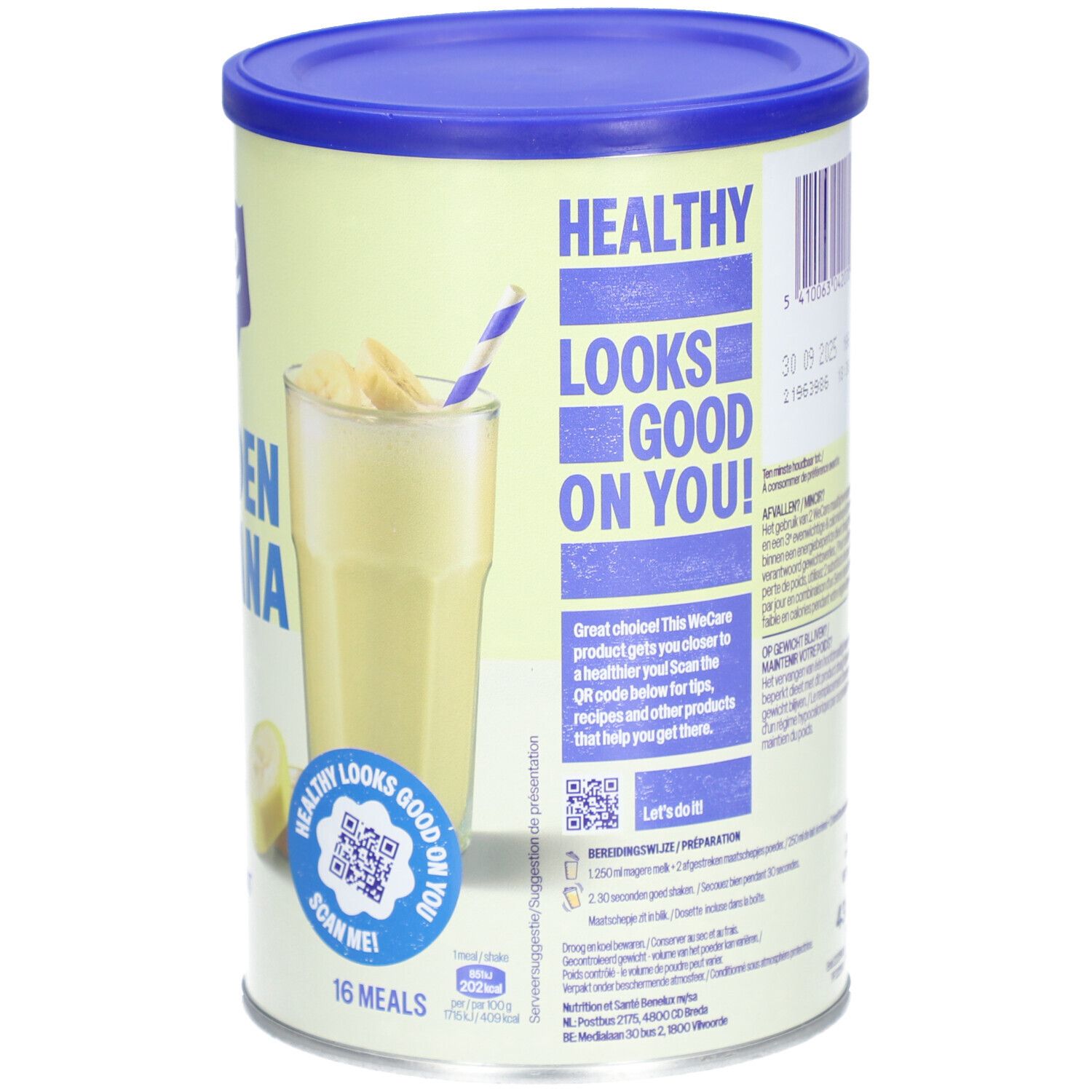 We Care Meal Replacement Shake Golden Banana