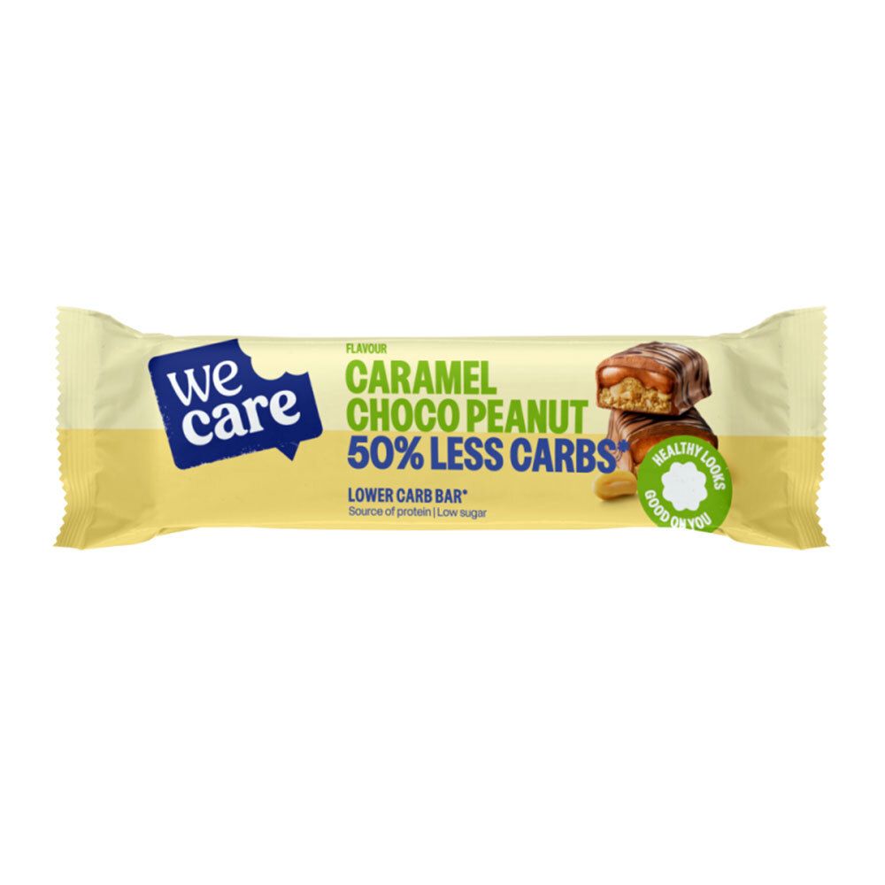 We Care Lower Carb Bar Caramel Choco Peanut