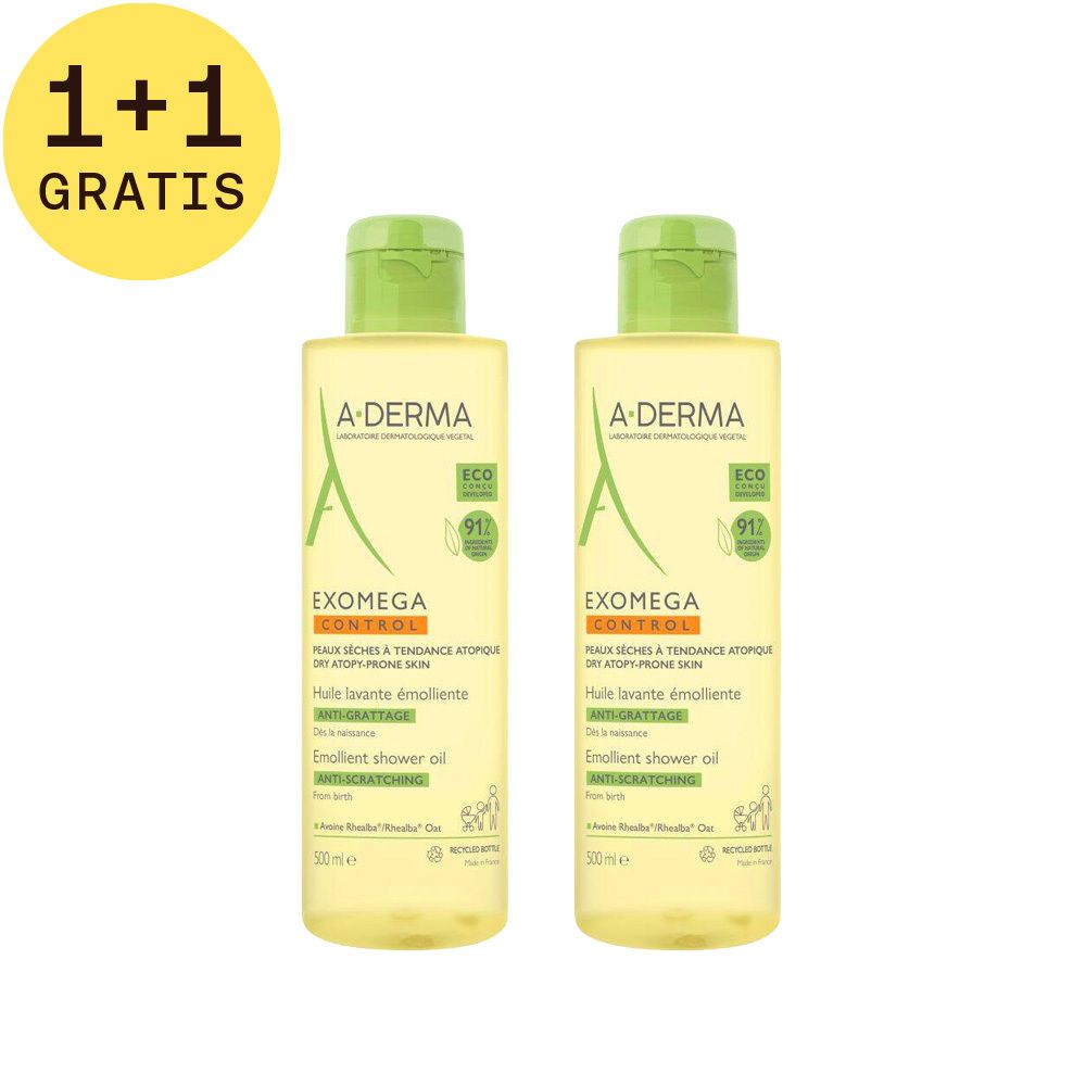 A-DERMA EXOMEGA CONTROL Wasolie 1+1 GRATIS