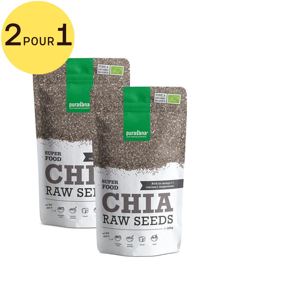 Purasana® Graines de Chia 2 pour 1