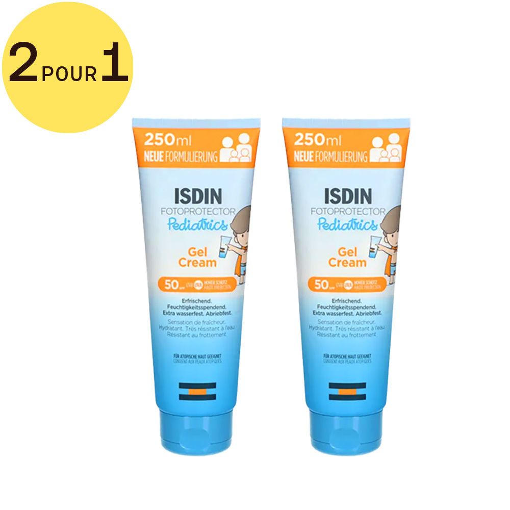 ISDIN Fotoprotector Pediatrics Gel-Crème SPF50+ 2 pour 1
