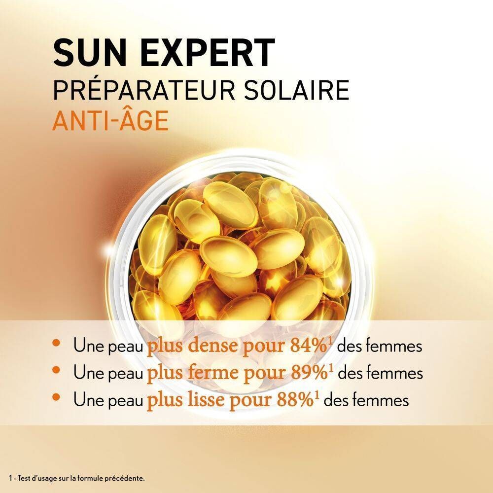 Gélules Sun Expert, préparateur solaire anti-âge.