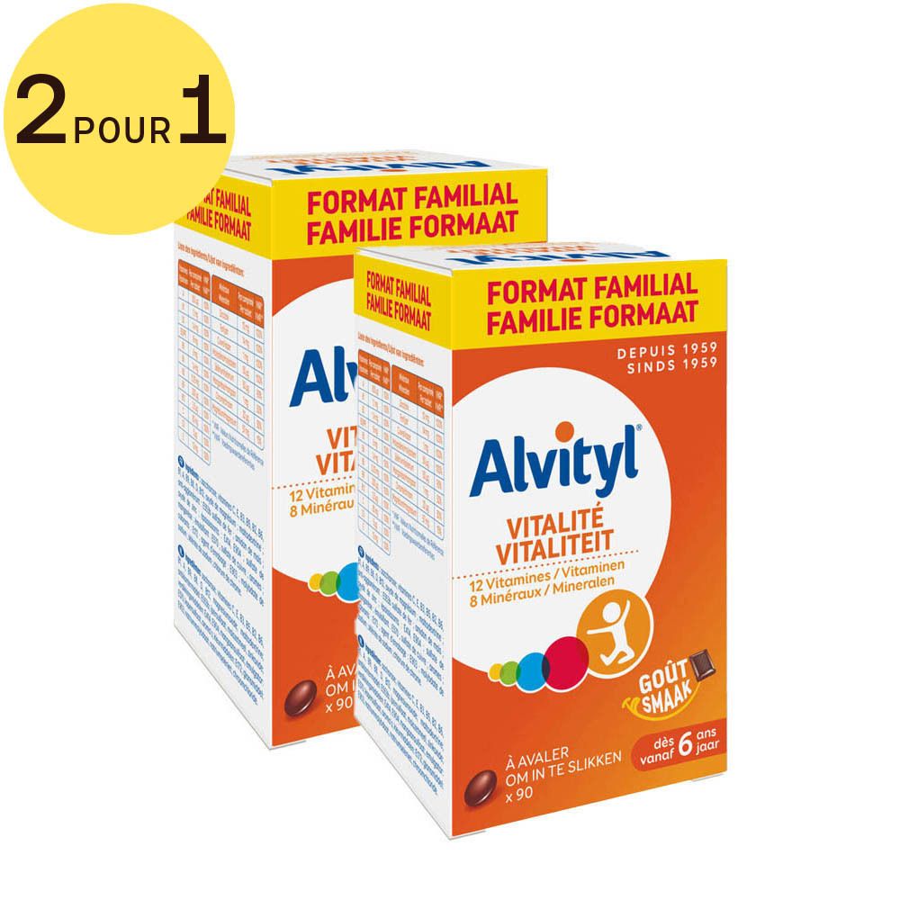 Alvityl® Vitalité Multivitamine 2 pour 1