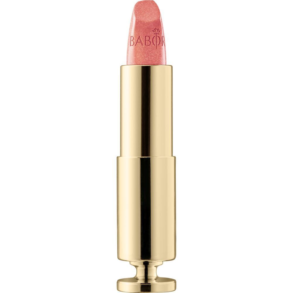 Gouden lipstick met roze lipstick. Merk Babor.