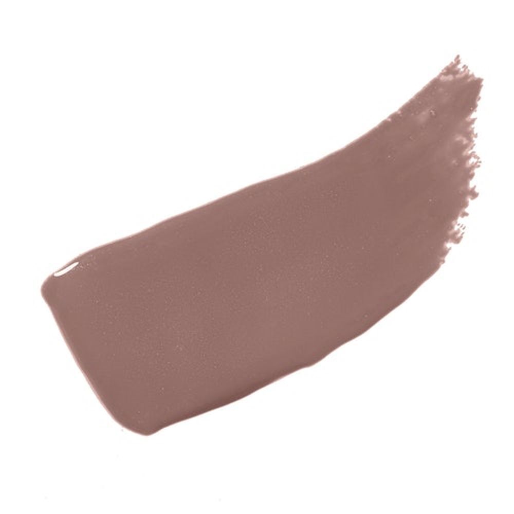 Échantillon de gloss à lèvres Babor Ultra Shine bronze. Nuance sur fond blanc. Texture brillante.