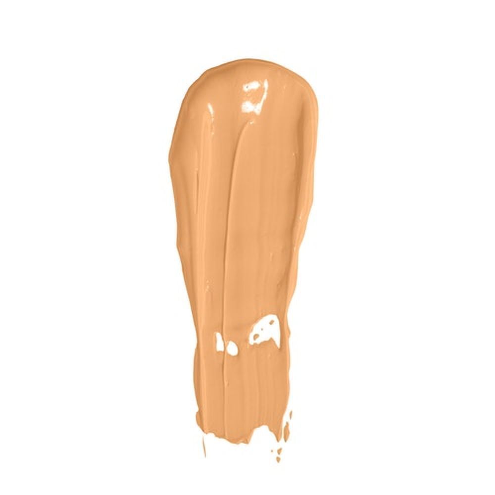 Kleurstaal van Babor Matte Finish Foundation. Lichtbeige kleur. Op witte achtergrond.