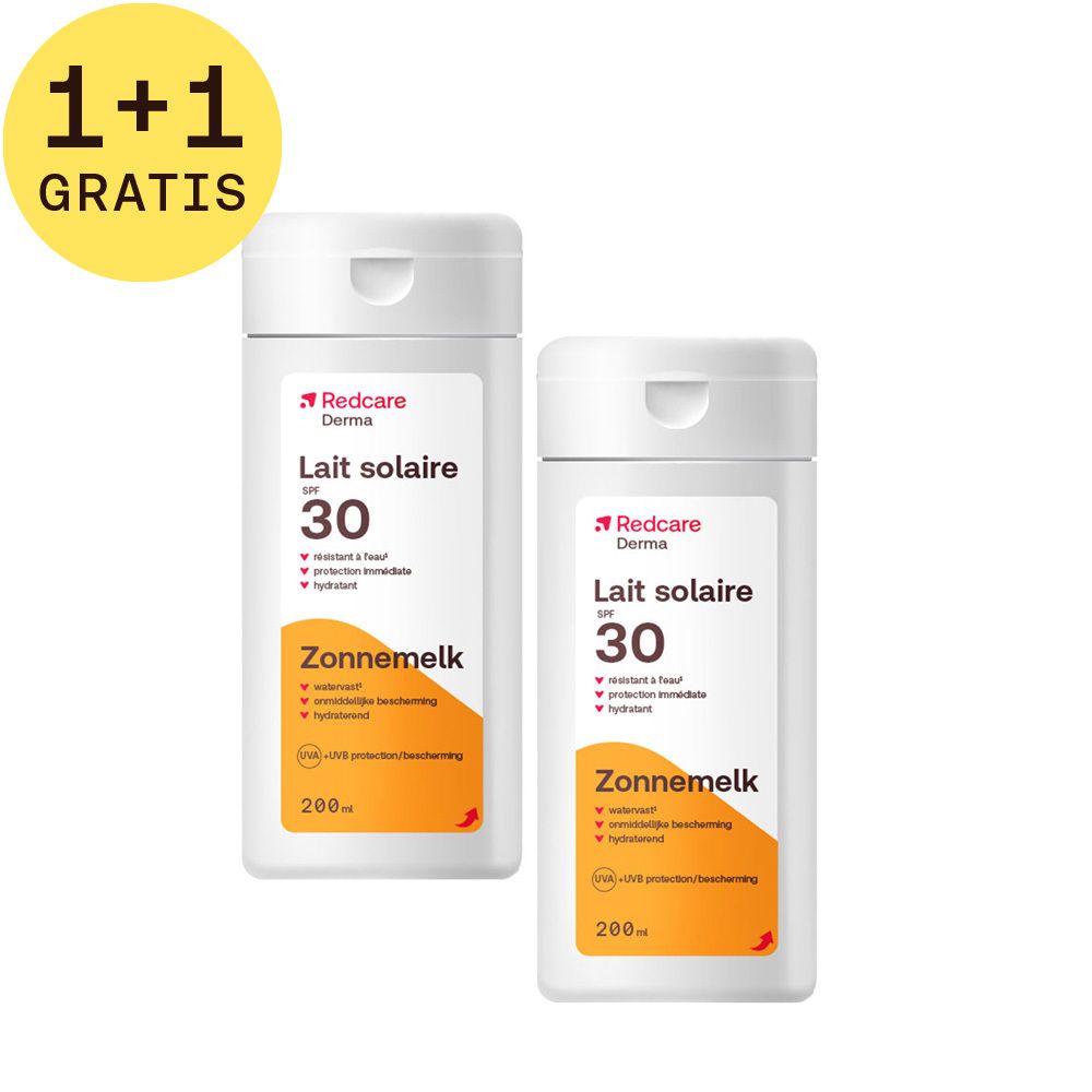 Redcare Zonnemelk SPF30 1+1 GRATIS