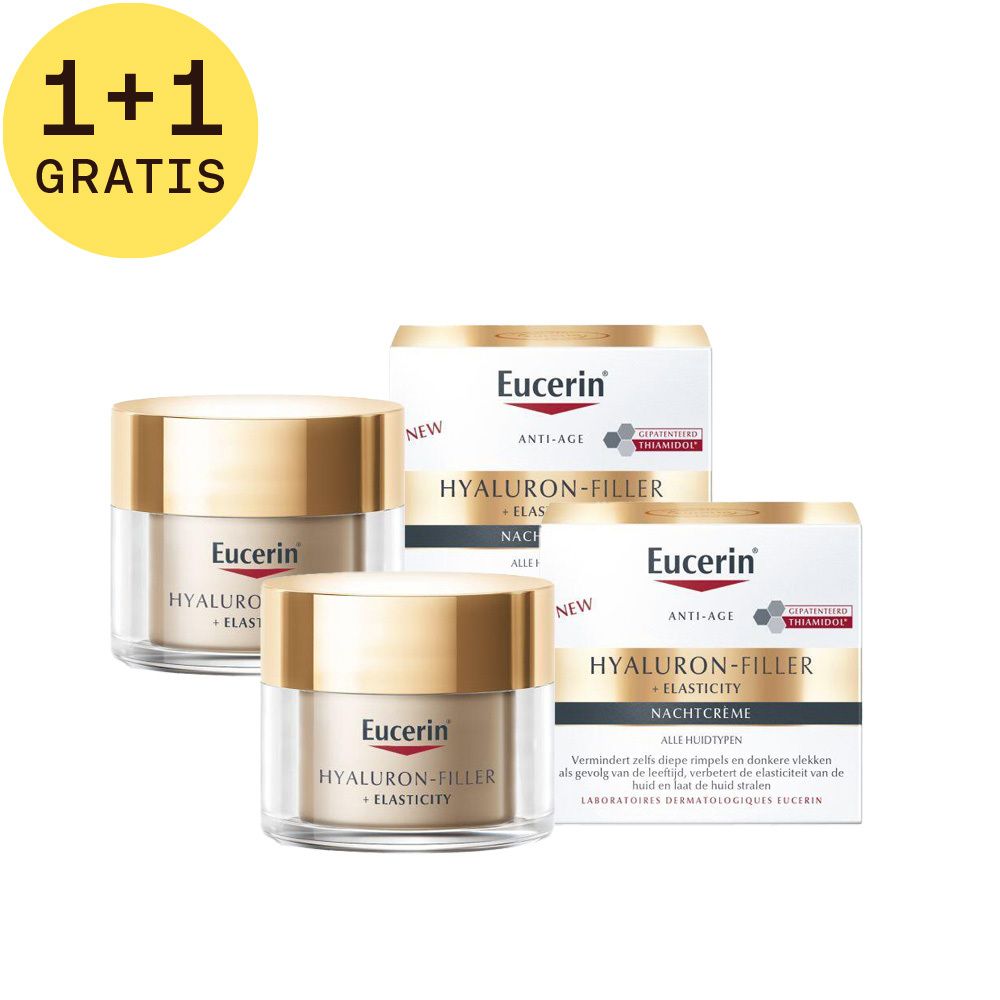 Eucerin Hyaluron-Filler + Elasticity Nachtcrème 1 + 1 GRATIS