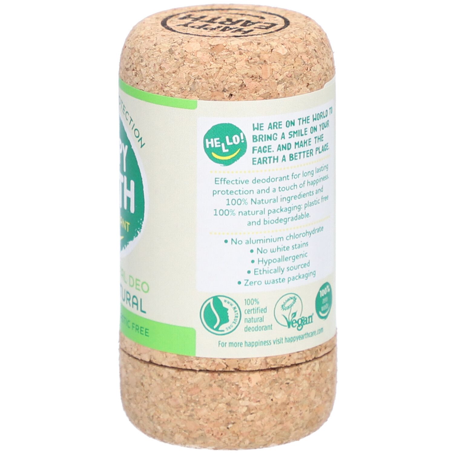 Happy Earth 100% Natuurlijke Geurloze Deodorant Stick Pure Crystal