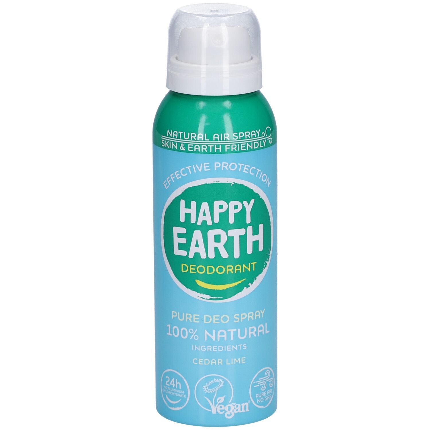 Happy Earth 100% Natuurlijke Deodorant Spray Cedar & Lime