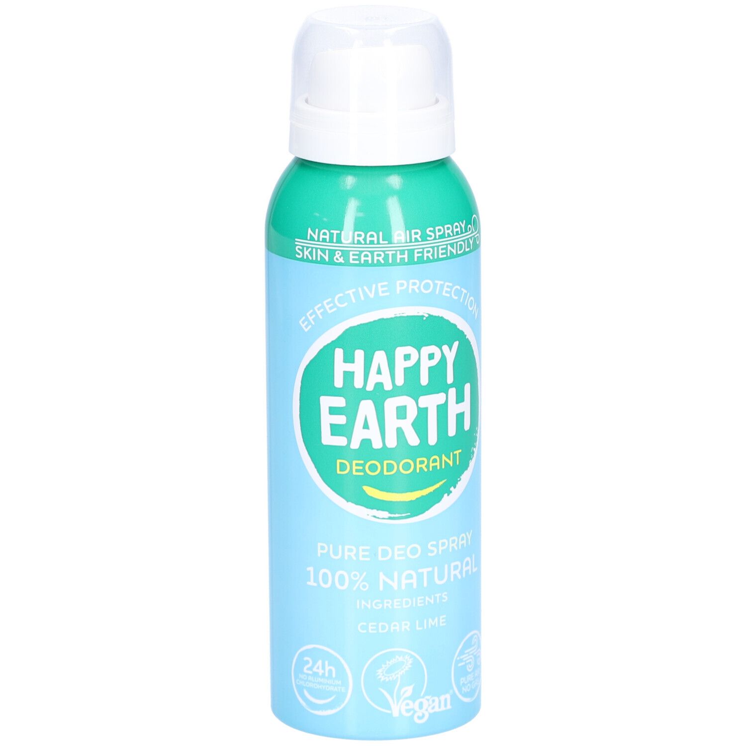 Happy Earth 100% Natuurlijke Deodorant Spray Cedar & Lime