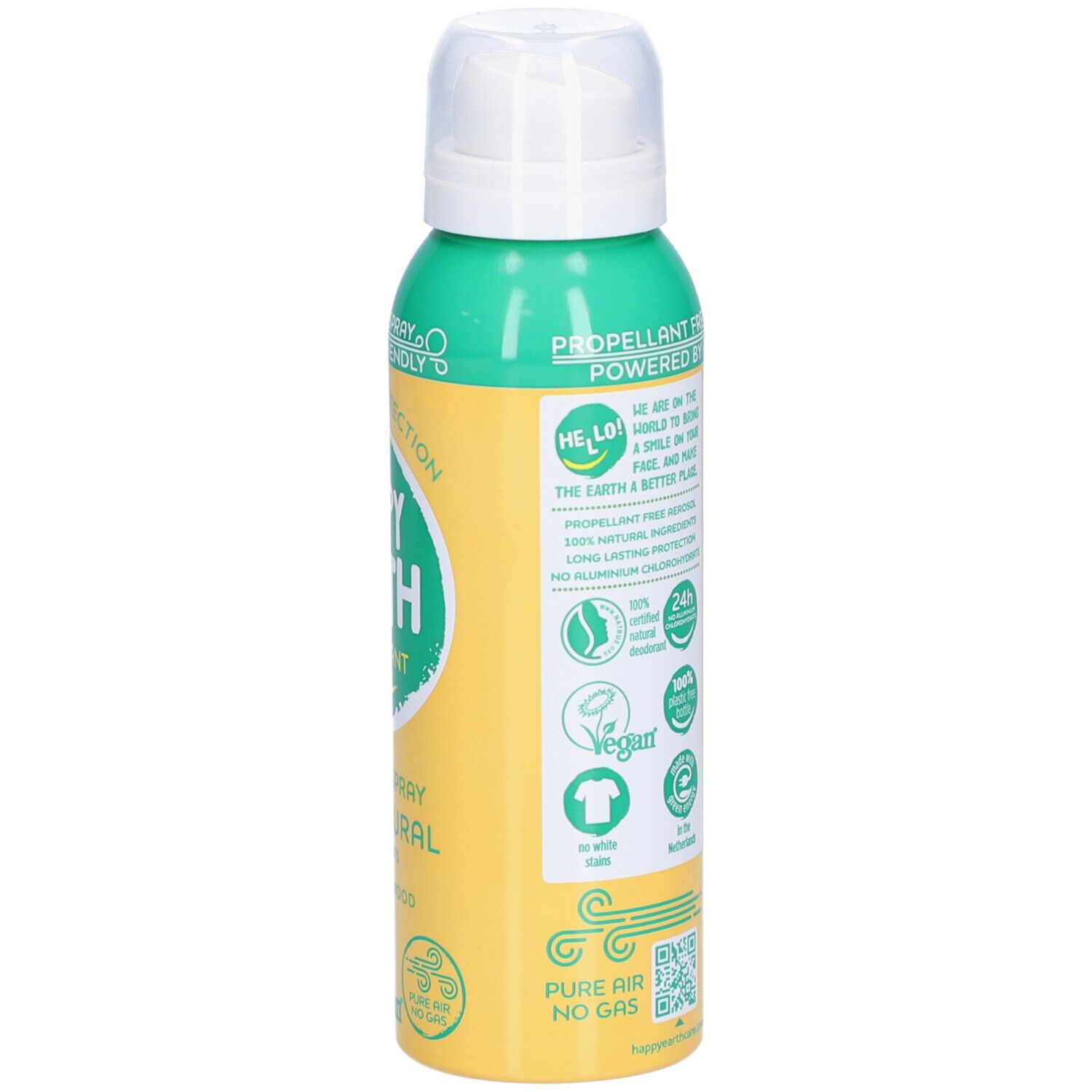Happy Earth 100% Natuurlijke Deodorant Spray Air Jasmine & Ho Wood