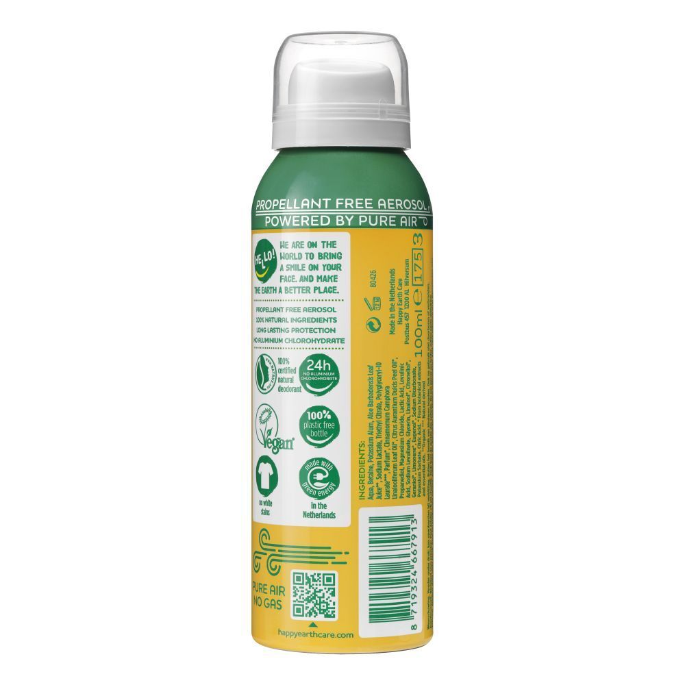 Happy Earth 100% Natuurlijke Deodorant Spray Air Jasmine & Ho Wood