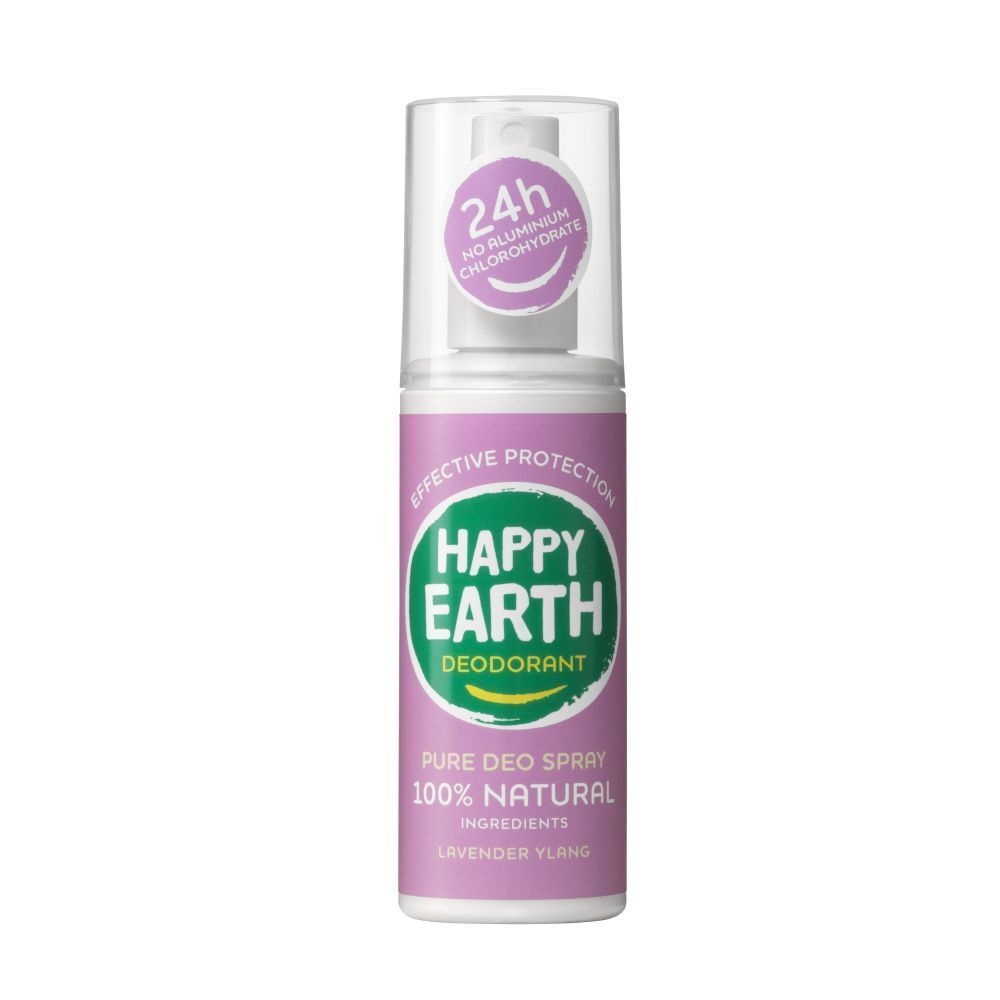 Happy Earth Déodorant Spray Naturel 100% Lavande & Ylang