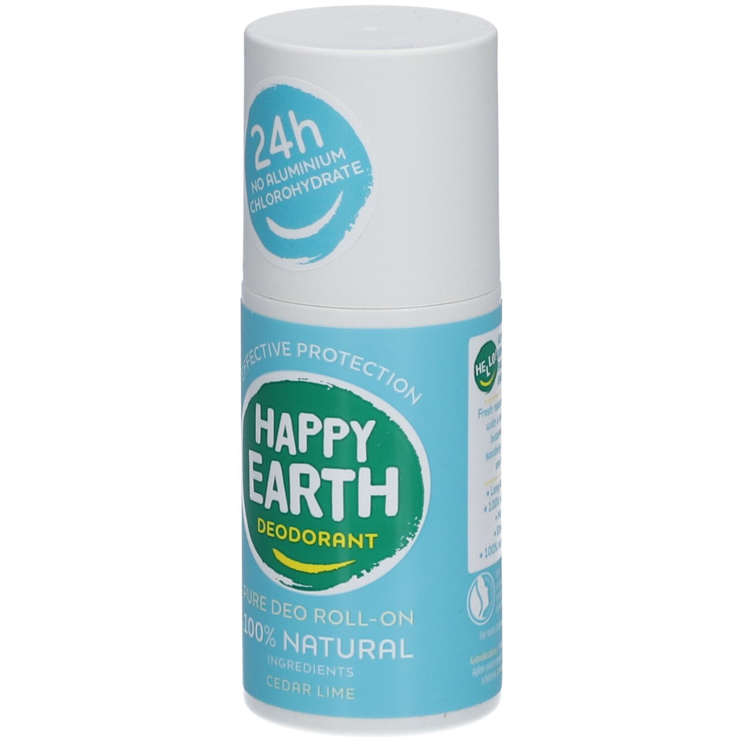 Happy Earth 100% Natuurlijke Deodorant Roller Cedar & Lime