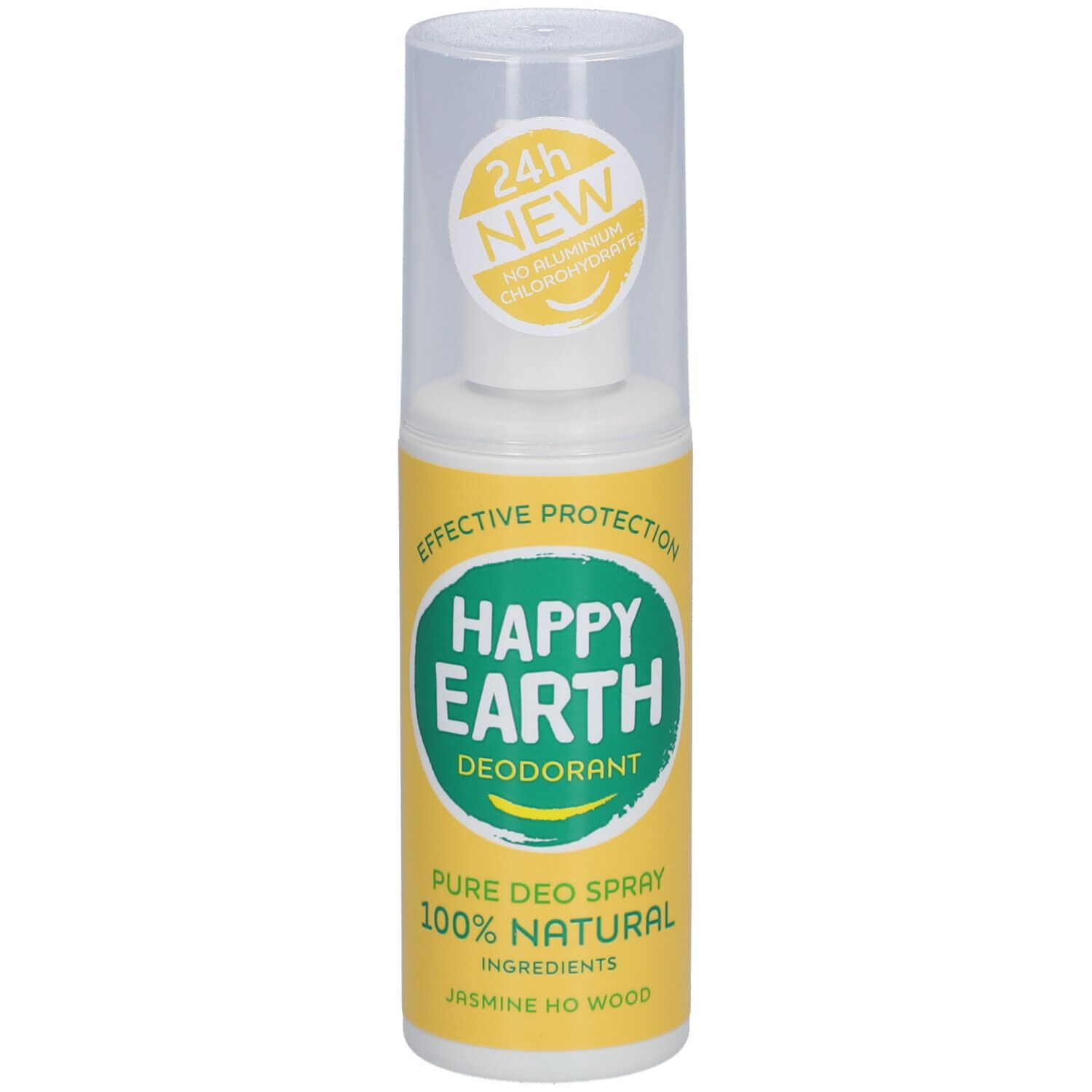 Happy Earth Déodorant Spray Naturel 100% Jasmin & Bois de Hô