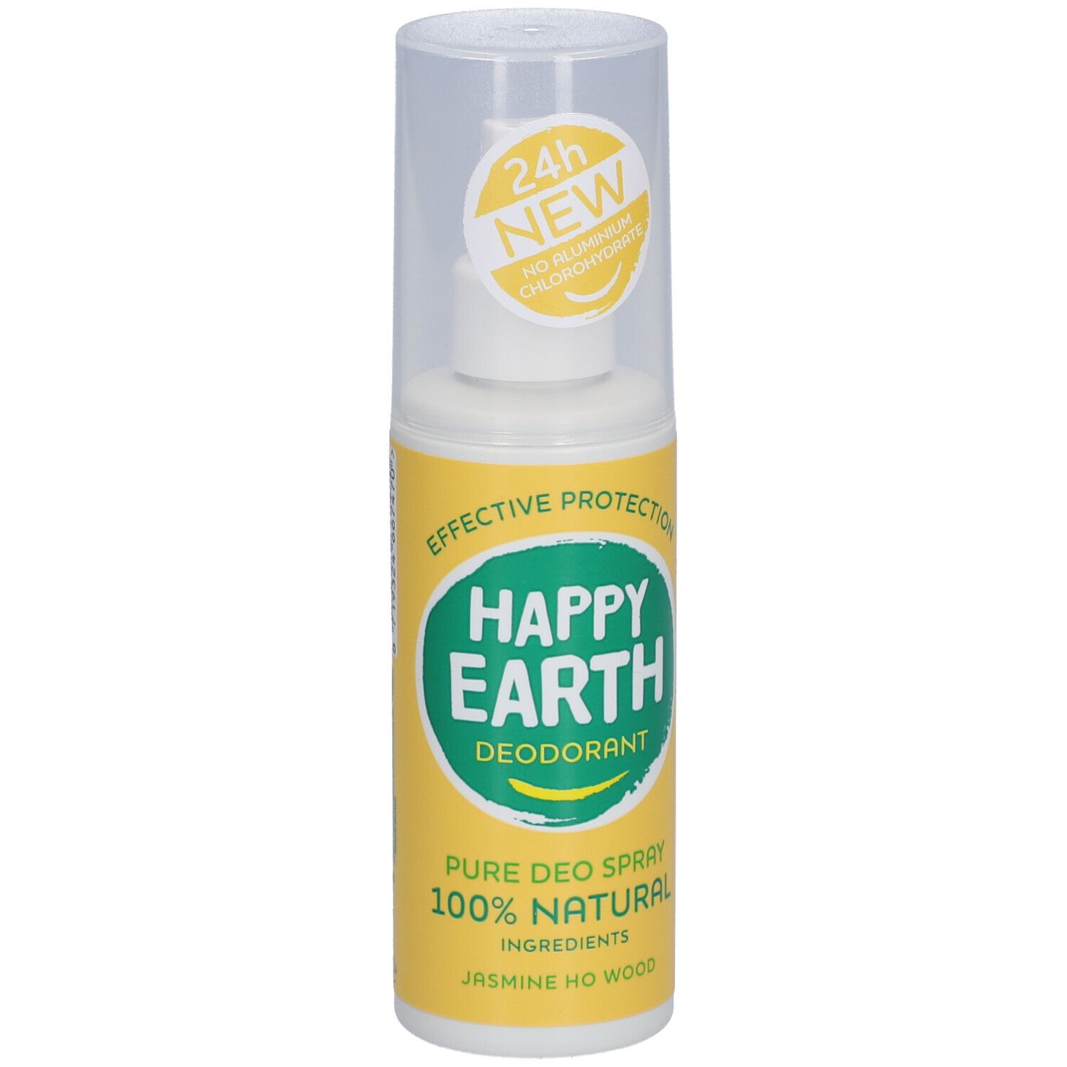 Happy Earth Déodorant Spray Naturel 100% Jasmin & Bois de Hô