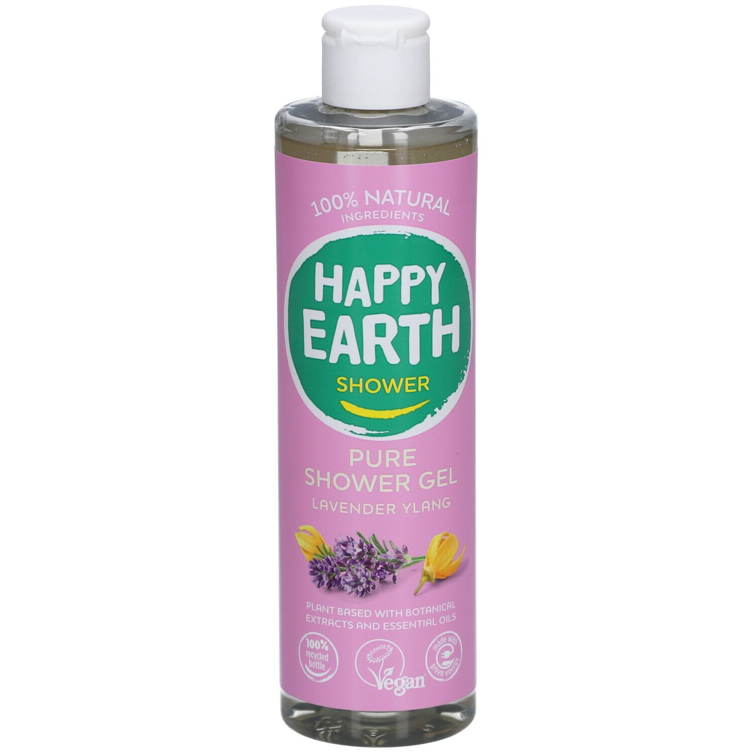 Happy Earth 100% Natuurlijke Douchegel Lavender & Ylang